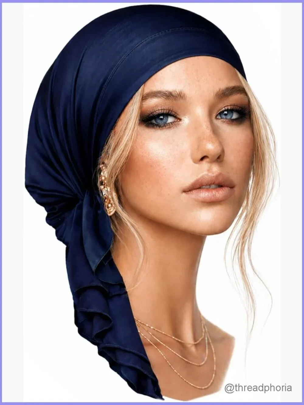 Pre-tied Bandana Headscarf Soft Cotton Non Slip Chemo Tichel Headwear